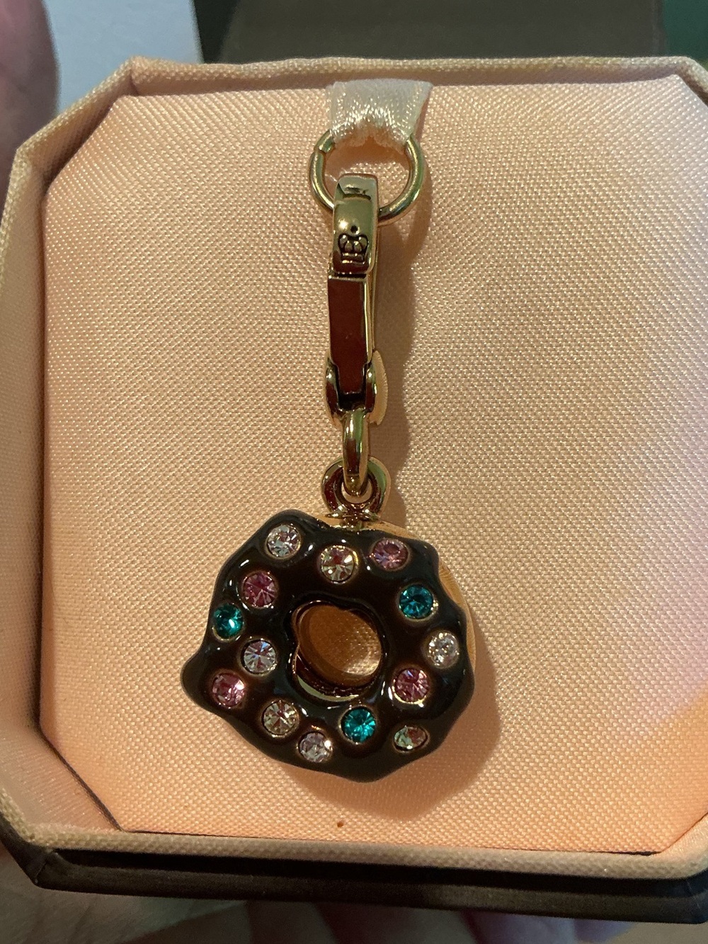 Retired 2010 Juicy Couture 3D Chocolate Donut with Sprinkles